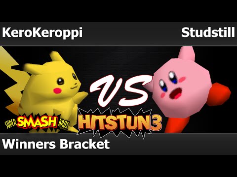 Hitstun 3 Smash 64 - KeroKeroppi (Pikach, Fox) vs Studstill (Kirby) - Winners Bracket