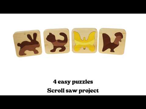 Scroll Saw Tutorial: Easy Puzzles for Young Children - YouTube