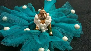 बिना सिले बिना क्रोसिया  के लड्डू गोपाल जी के कपड़े ।