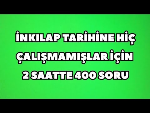 İNKILAP TARİHİNE HİÇ ÇALIŞMAYANLAR İÇİN 2 SAATTE 400 SORU !  BURADAN SORU GELİR !#ags2025 #kpss2025