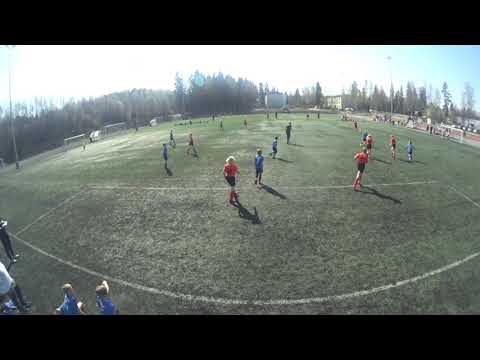 Loiske kevätturnaus, 27.4.2019: PJK-Loiske T13 (Peli 3/4) - ekat noin 30min