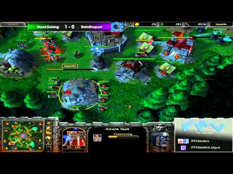 Random Heroes 2v2 Finals Game 2:  Hawk (Hu) & Xelsing (Orc) vs Rain (Elf) & StarShaped (Elf)