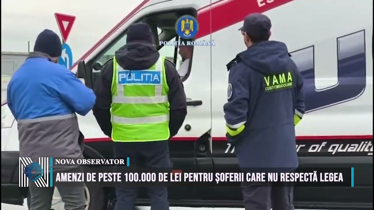 AMENZI DE PESTE 100.000 DE LEI PENTRU ȘOFERII CARE NU RESPECTĂ LEGEA