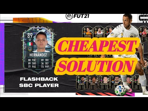 FLASHBACK JAVIER HERNANDEZ FIFA 21 SBC CHEAPEST SOLUTION \SQUADS
