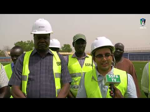 CAF Stadium Inspector Inspected The On Going Constructions of Juba Nation Stadium .Kindly subscribe.