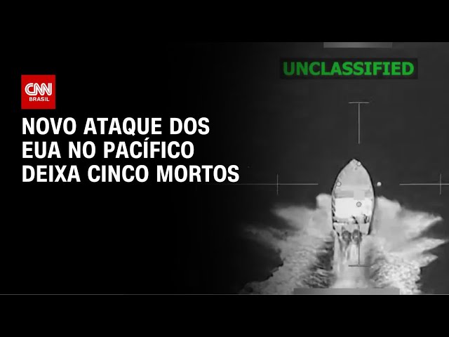 Ataque dos EUA a embarcações no Pacífico deixa cinco mortos | CNN NOVO DIA