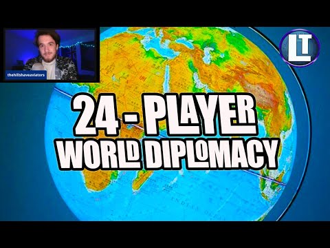 24 Player WORLD Diplomacy Variant INTERVIEW  with the designer /  ALPHA 2 / Diplomacy1861 Playtest