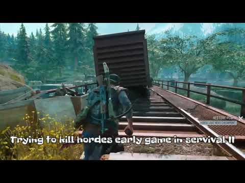 killing the train horde early game survival II in less than 3 minutes