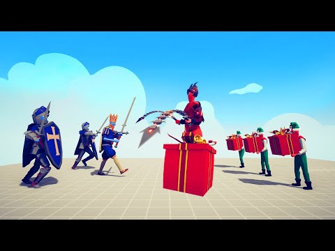 3x PRESENT ELF vs MELEE UNITS 1 | TABS - Totally Accurate Battle Simulator
