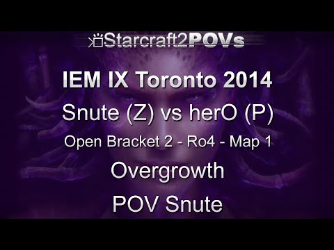 SC2 HotS - IEM IX Toronto 2014 - Snute vs herO - OB2 Ro4 - Map 1 - Overgrowth - Snute
