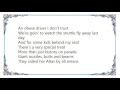 Jimmy Buffett - The Rocket That Grandpa Rode Lyrics