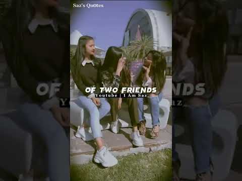 Third Person Always Spoils The Friendship🤬Sad #shorts | Saz's Quotes
