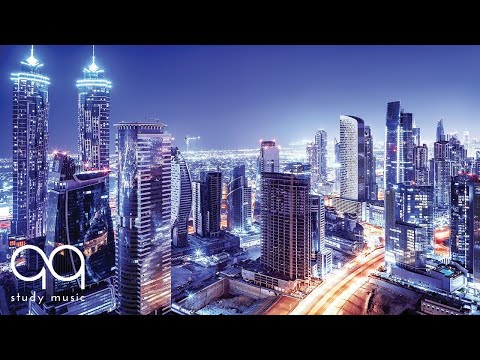 Deep Focus Music: Ambient Guitar for Studying & Relaxing 🔵 Cityscape Footage