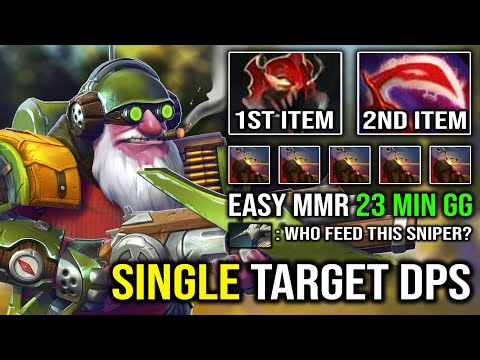 SINGLE TARGET GOD Madness + Desolator Sniper 23Min GG Hit Like a Truck 7.30e Top Immortal Dota 2
