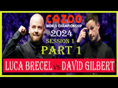 Luca Brecel vs David Gilbert Round 1 | Cazoo World Championship 2024| #snooker2024 | #lucabrecel