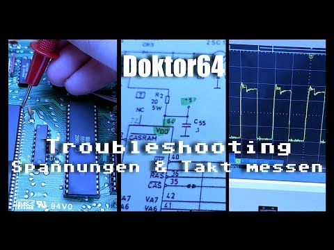 Dr.64 #12 | Commodore C64 | Troubleshooting: Spannungen & Takte messen und prüfen