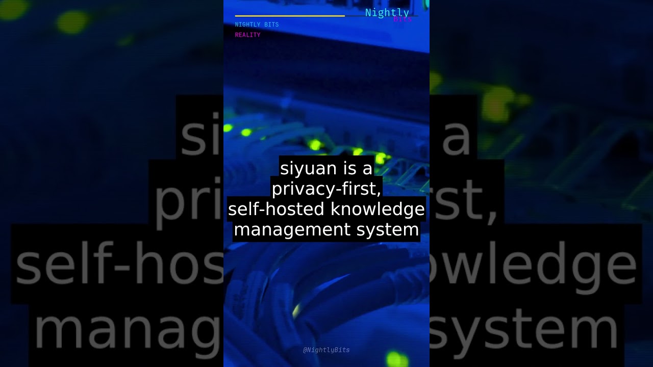 🔥 siyuan - More than just a note-taking app (49+ sta #Shorts