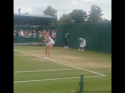 Hannah Klugman's Running Wide Backhand Wimbledon 2023