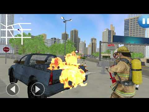 Fire Truck Simulador Android Gameplay - American FireFighter City Rescue 2019 - Bombeiro Simulador