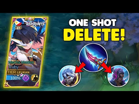 RUBY CRAZY DAMAGE! AUTO DELETE ENEMY?!🔥RUBY BEST BUILD 2023