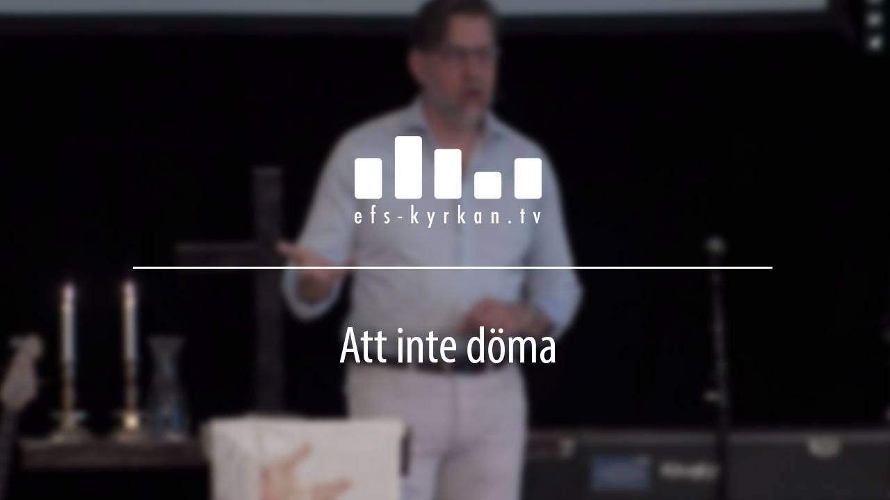 Att inte döma
