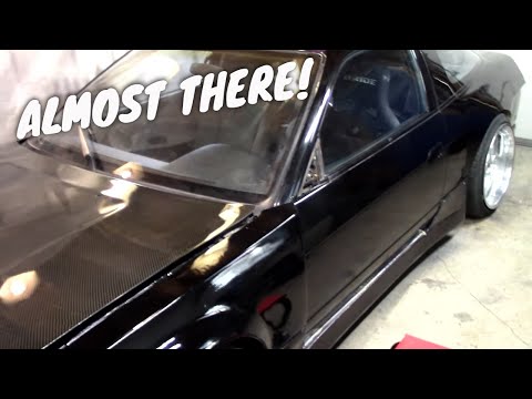 1JZ S13 Build | Carbon Hood Fit + NEW Dorki Dori Skirts and Valances.. The 240sx almost runs...
