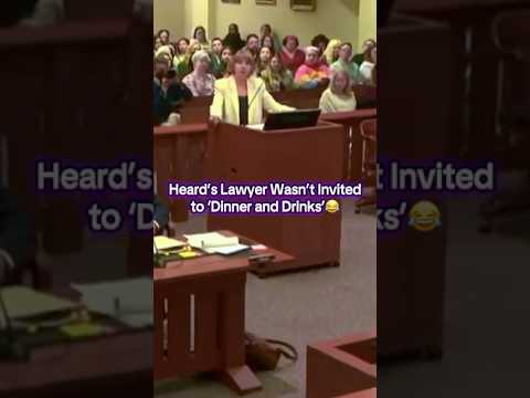 Amber Heard’s Lawyer Astonished She Wasn’t Invited to ‘Dinner and Drinks’ 😂 #johnnydepptrial