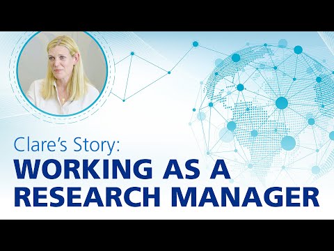 Clare's Story - Working as a Research Manager