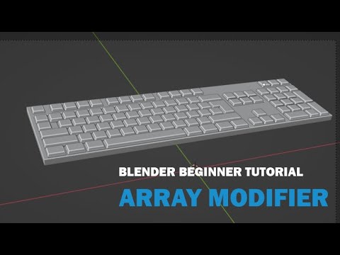 Blender Beginner Tutorial Array Modifier Blender Design Tutorial