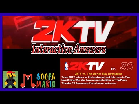 NBA 2K22 2KTV Interactive Answers Episode 30 (Current Gen)