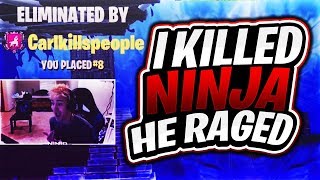 I Killed Ninja In A 1v1! (Fortnite Battle Royale CarlRed Vs Ninja)