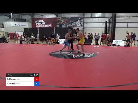72 Kg Quarterfinal - Clay Radenz, Gorilla Wrestling Club, Inc Vs Ashton Miess, Combat W.C. School
