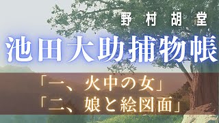 オーディオブック　野村胡堂作【大岡越前　池田大助捕物帳】火中の女／娘と絵図面　【朗読時代小説】　読み手七味春五郎　　発行元丸竹書房