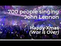 700 people singing John Lennon · Happy Xmas (War is Over) · Popup Choir