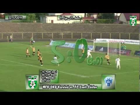 Sezóna 2010/2011 27. kolo - MFK OKD Karviná vs. FC Zenit Čáslav 5:0 (3:0)