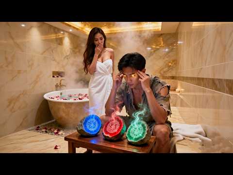 美女總裁洗澡被窮小子偷看正要生氣，豈料他已覺醒黃金瞳晉升賭神，一眼鑑出寶石幫她解決家族危機，女總裁當場改口叫[老公]，換上黑絲要給他生娃！ #神眼改命