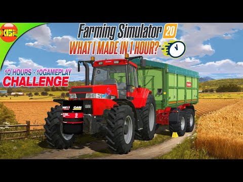 10 Hours Challenge - 1st Hour Gameplay | Farming Simulator 20 | What I made so far?