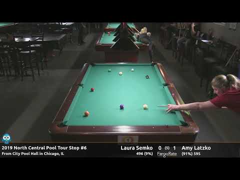 Laura Semko vs Amy Latzko - 10 Ball - 2019 NCPT Stop #6