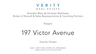 197 Victor Avenue | Riverdale | Toronto