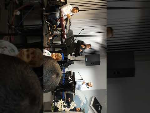 fratele Marius Trc,și fratele Vasile Avram,  la biserica Maranata Meppen