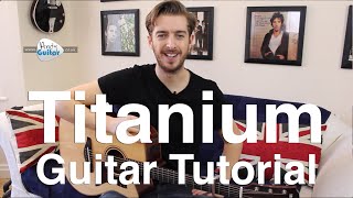 Titanium Guitar Lesson Tutorial (Acoustic) David Guetta/ Sia