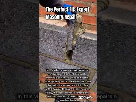 The Perfect Fit: Expert Masonry Repair