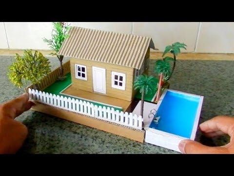 Mini Cardboard House For Kids #112 | Easy Crafts Project
