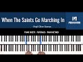 When The Saints Go Marching In Easy Sheet Music Piano Solo Tutorial Piano Notion Method Book 1