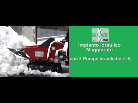 Nuova Motocarriola Cingolata GIOR 800 Kg  Honda Autocaricante con Benna Skid Oscillante Giordano