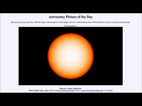 2019 December 02 - Mercury Crosses a Quiet Sun