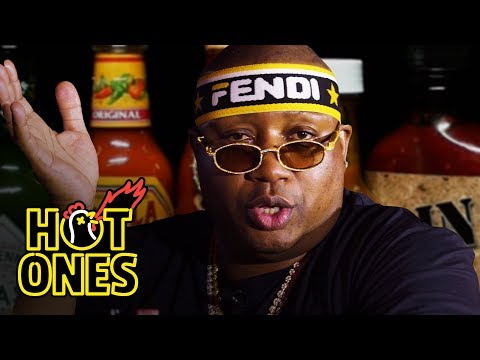 E-40 Asks a Fan to Save Him While Eating Spicy Wings | Hot Ones