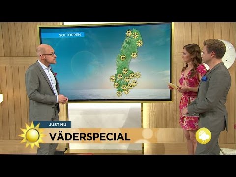 Soltoppen i Sverige och sommarsolståndet - Nyhetsmorgon (TV4)
