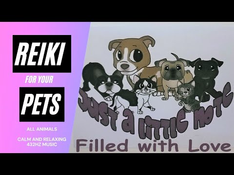 Reiki for Pets & Animals - 432hz relaxing, calm music to ease anxiety. Animal Reiki Healing Energy