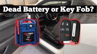 2015 - 2021 Dodge Challenger - How To Open With Dead Battery Or Key Fob - Unlock & Jump Start Charge